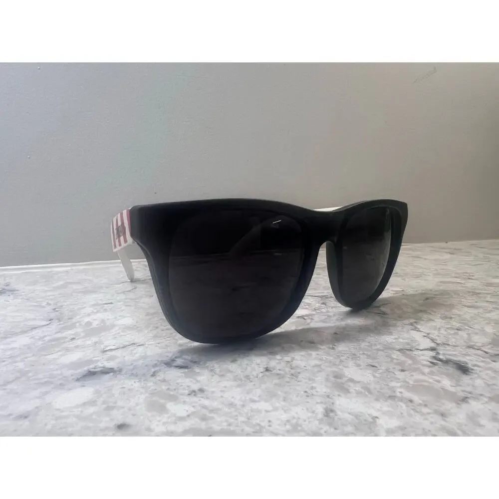 Vintage TGIF Friday's Sunglasses Red White Black Frames